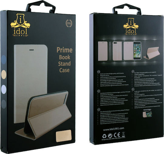 Idol 1991 Prime Magnet Book Piele artificială Auriu (Alcatel 3X)