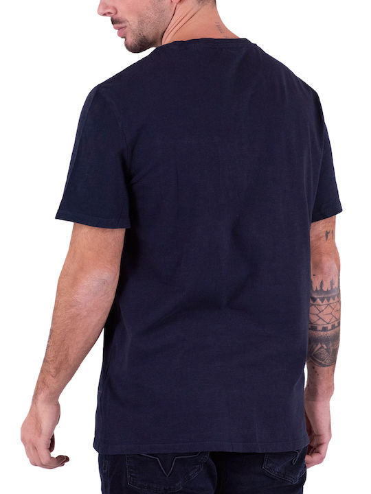 Guess Men's Short Sleeve T-shirt Smart Blue