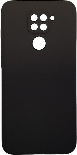 Silky Soft Touch Finish Back Cover Σιλικόνης Μαύρο (Redmi Note 9)