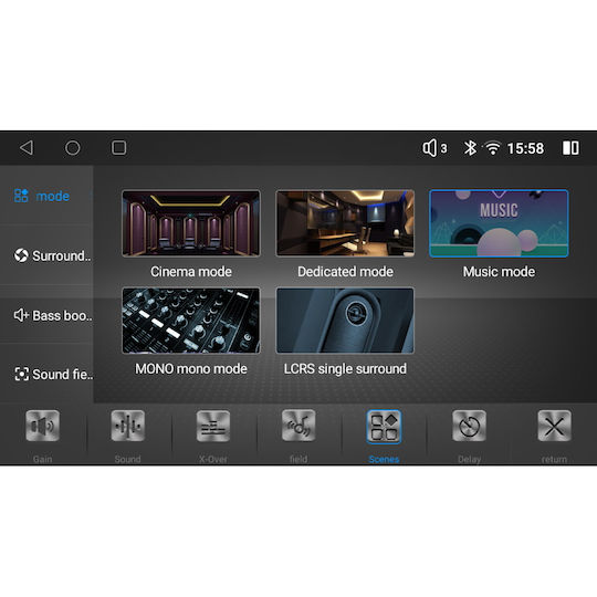 Lenovo Auto-Audiosystem 2DIN (Bluetooth/USB/AUX/WiFi/GPS/Apple-Carplay/Android-Auto/Notenblätter) mit Touchscreen 7"