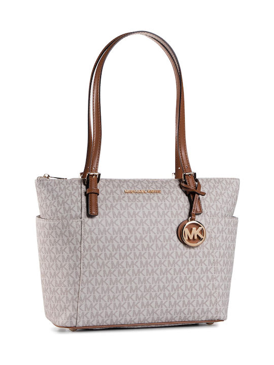 Michael Kors Leder Damenhandtasche Shopper Schultertasche Beige