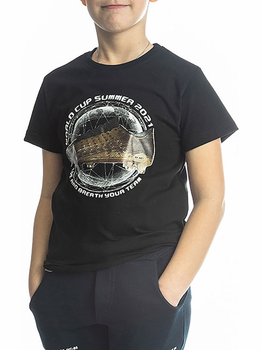 Kids' T-shirt Black World Cup Summer 2021