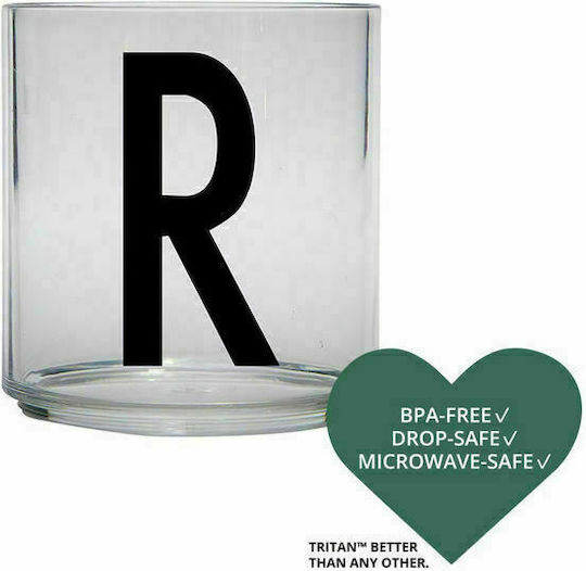 Design Letters R Glas Wasser aus Plastik 1Stück Design Letters R Glas Wasser aus Plastik 1Stück