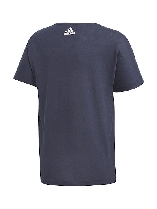 Adidas Kinder-T-Shirt Marineblau ID Boxy Graphic Girl's Tee