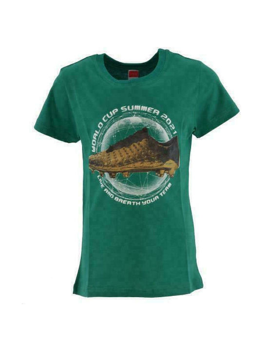 Joyce Kids T-shirt Green World Cup Summer