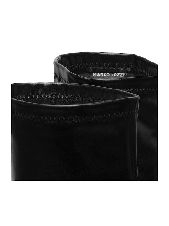 Leder Damenstiefel Schwarz