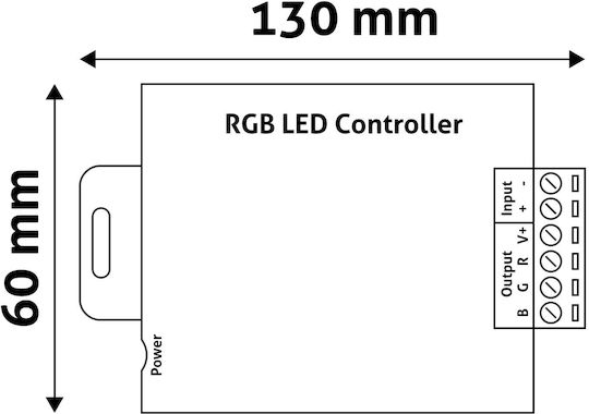 Avide ABLS12V5TKRGB-216W-RFC Wireless RGB Controller Touch RF with Remote Control 15.001.0353