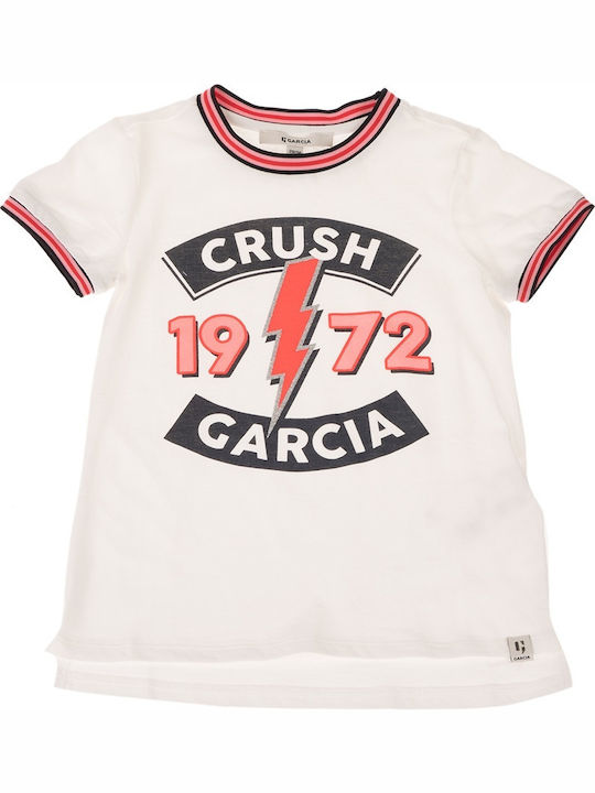 Παιδικό T-shirt Λευκό T-Shirt 'Crush Garcia'