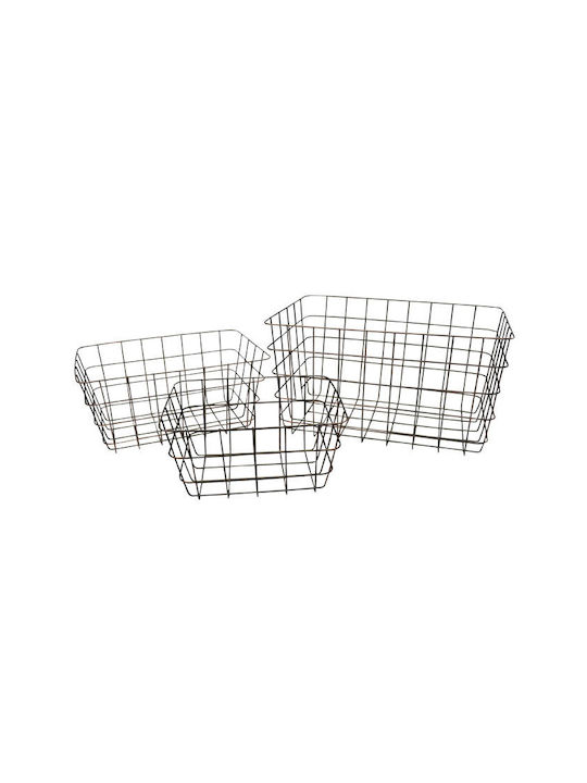 Ankor Fructieră Metalică Neagră 24x18x12cm