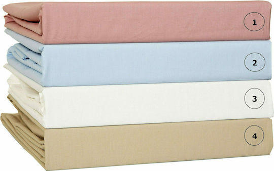 Anna Riska Prestige Set Baby Bettlaken Für Wiege Baumwolle Beige 80x100cm 2Stück