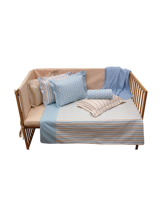 Anna Riska Mix & Match Baby Sheet Cradle Cotton Beige 80x100cm