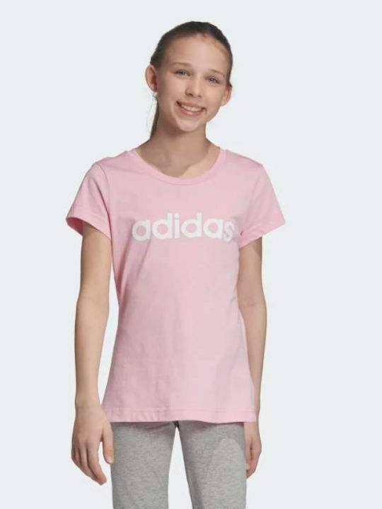 Tricou pentru copii Roz Essentials Linear