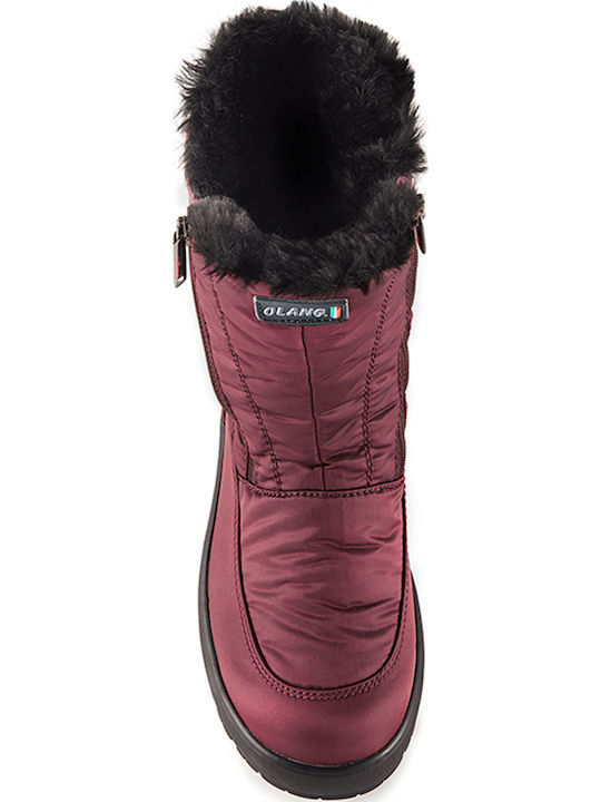 Monica Damenstiefel Burgundisch