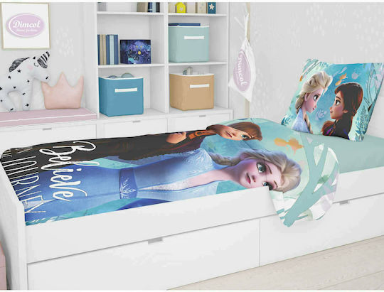 Dimcol Комплект чаршафи Единично Памучни Frozen 983 Digital Print 165x245см 3бр