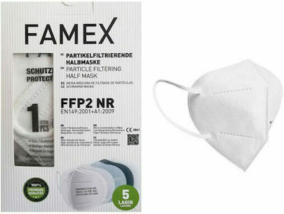 Famex Particle Filtering Half Mask FFP2 NR Mască de protecție FFP2 Alb 1buc