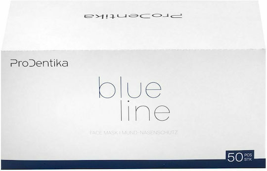 Prodentika Blue Line 3ply BFE ≥ 99% Type IIR Μάσκα Προστασίας Μιας Χρήσης Χειρουργική Τύπου IIR Γαλάζια 50τμχ