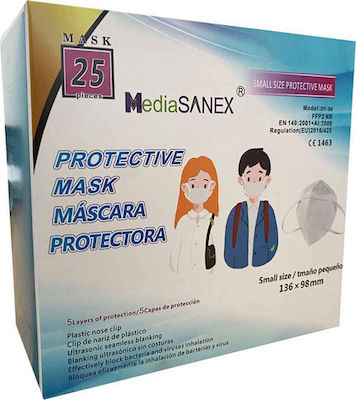 Media Sanex FFP2 NR Protective Mask White 50τμχ