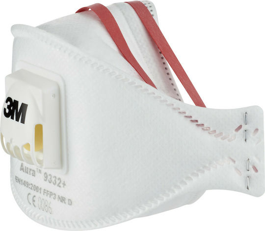 3M 9332+ Gen3 Μάσκα Προστασίας FFP3 με Βαλβίδα Λευκή 9332 1τμχ