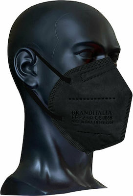 Brand Italia Disposable Protective Mask FFP2 Black 1pcs