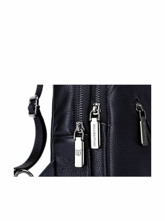 XB-131 Leather Men's Bag Sling Black