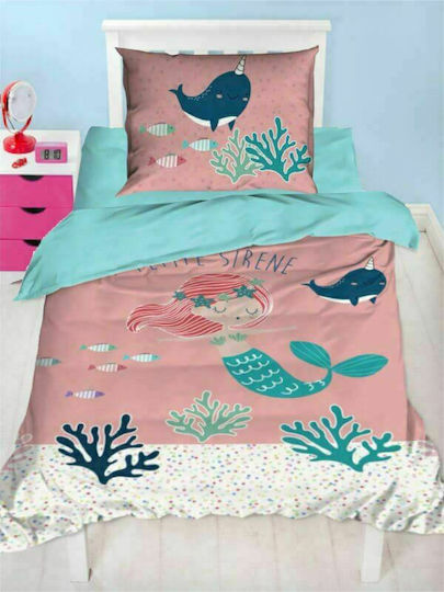 Flamingo Kids Sheets Set Single Sirena 160x250cm