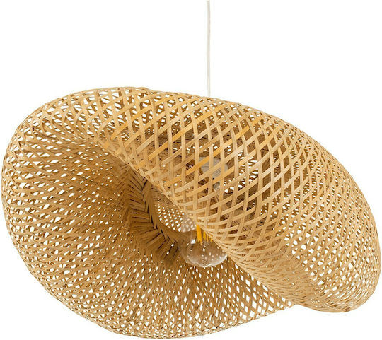 GloboStar Mexico Hängelampe Beige Boho Raster mit Fassung E27 65x46x30cm.