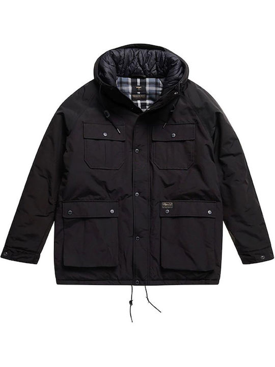 Mountain Winter Jacke Parka Schwarz