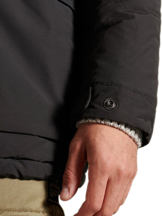 Mountain Winter Jacke Parka Schwarz