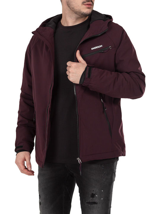 Winter Jacke Wasserdicht und Winddicht Burgundisch