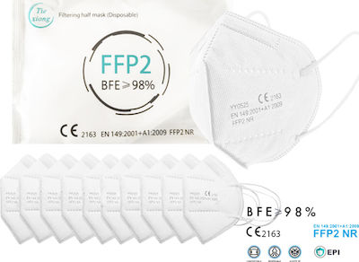 Tiexiong FFP2 Civil Protective Mask BFE >98% Schutzmaske FFP2 Weiß 20Stück