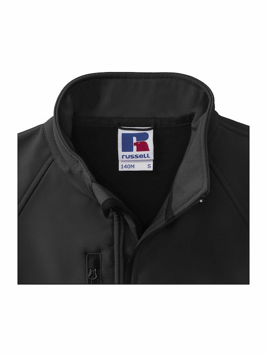 Russell Europe Men's Promotional Long Sleeve Cardigan In Black Colour