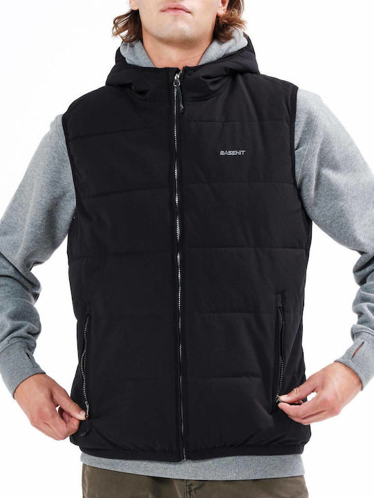 212.BM10.150 Geacă Fără Mâneci De Iarnă Puffer Neagră