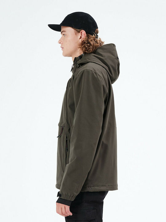 Winter Jacke Wasserdicht und Winddicht Army Green