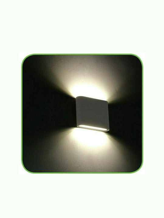 Aca Waterproof Wall-Mounted Outdoor Ceiling Light IP54 with Integrated LED Gray