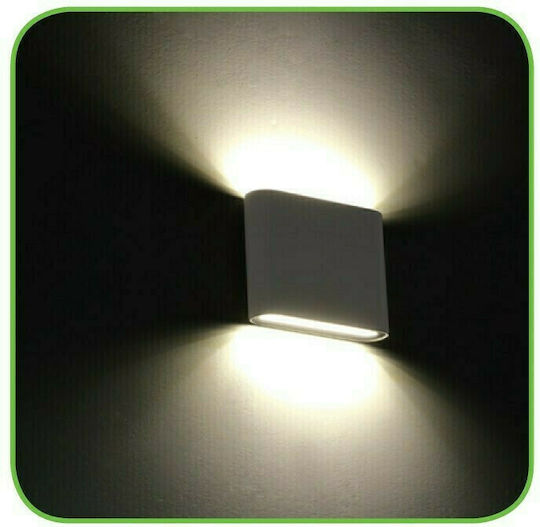 Aca Maida Πλαφονιέρα LED 7W 3000K 11.5x9x9εκ.