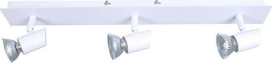 Inlight 9078-3 Triple Spot with Socket GU10 in White Color