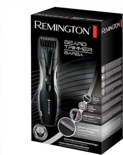 Remington Επαναφορτιζόμενη Κουρευτική Μηχανή Μαύρη MB320C