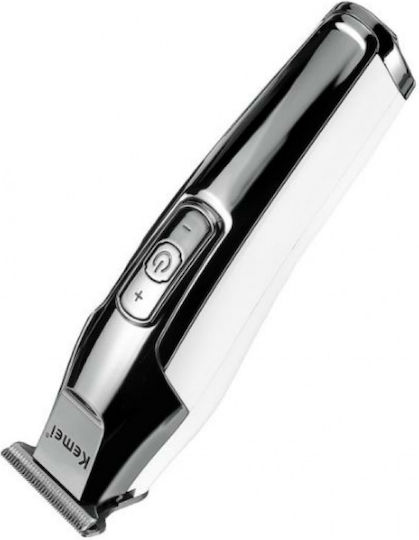 Kemei Rechargeable Hair Clipper Silver KM-5027
