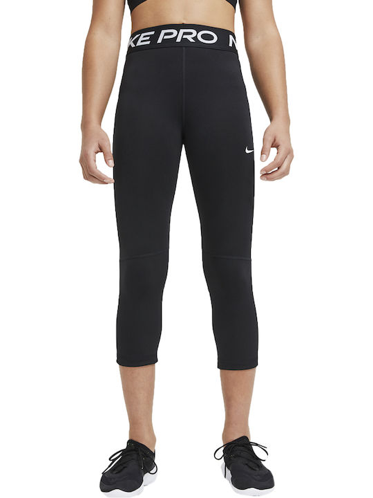 Παιδικό Κολάν Αθλητικό Κάπρι Dri-Fit Μαύρο Pro