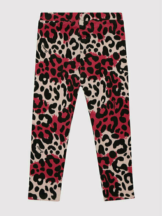 Guess Kids Legging Long Fuchsia Animal Reversible