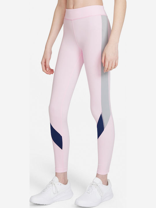 Kinder Leggings Sport Lang Dri-Fit Gray One