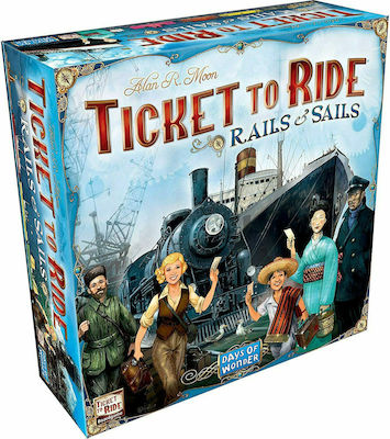 Days of Wonder Board Game Ticket To Ride: Rails & Sails for 2-5 Players Ages 10+ DOW720026 (EN)