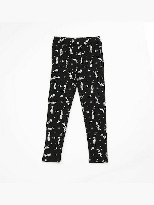 Trax Leggings pentru Copii Lung Negru