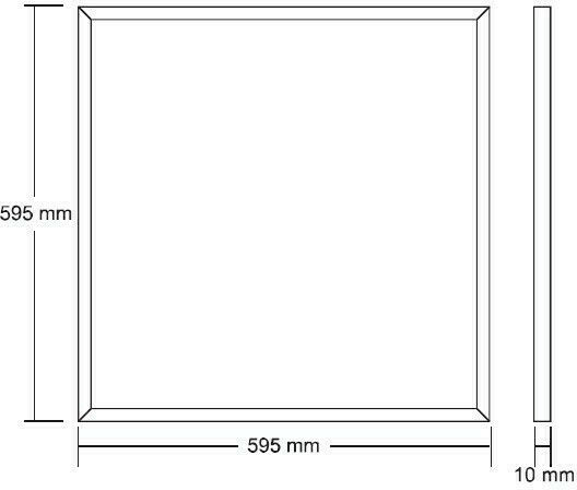 Aca Τετράγωνο Χωνευτό LED Panel 48W με Θερμό Λευκό Φως 3000K 60x60εκ.