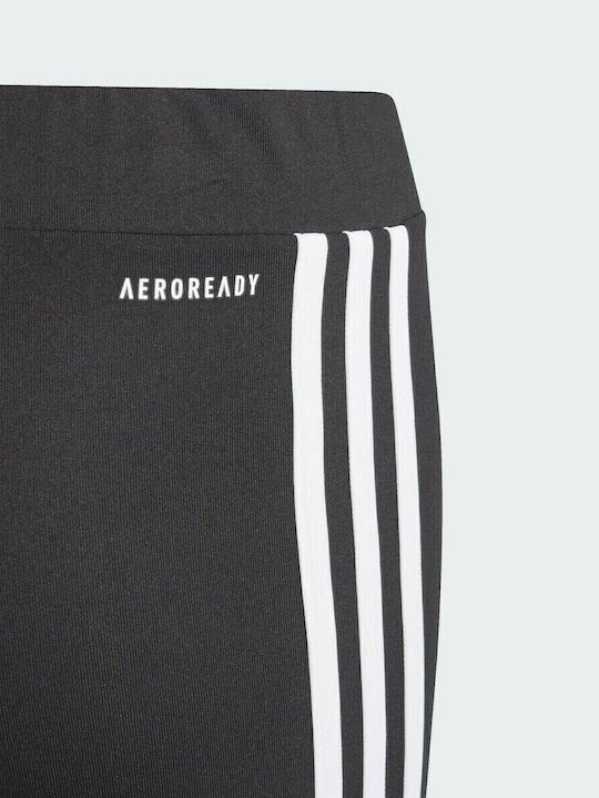 Kids Legging Sports Long Black 3 Stripes