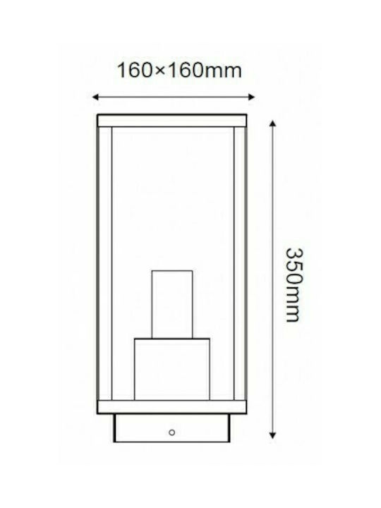 Aca Celia Outdoor Floor Lamp Laterna IP44 for E27 Bulb Schwarz