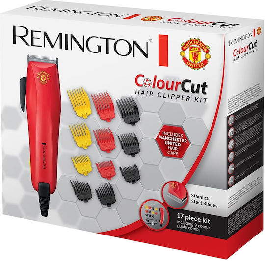 Remington ColourCut Manchester United Edition Hair Clipper Electric Red HC5038