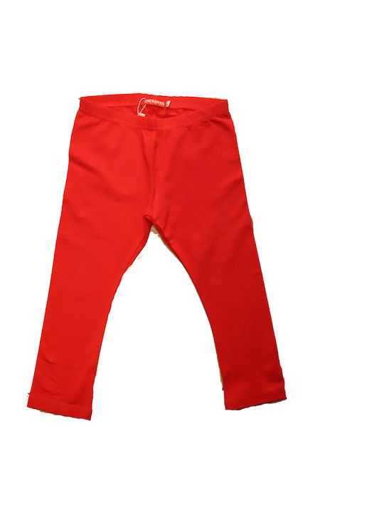 Kids Legging Capri Red