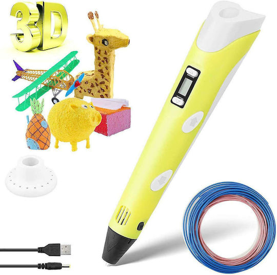 3D Писалка Drawing Set Жълт