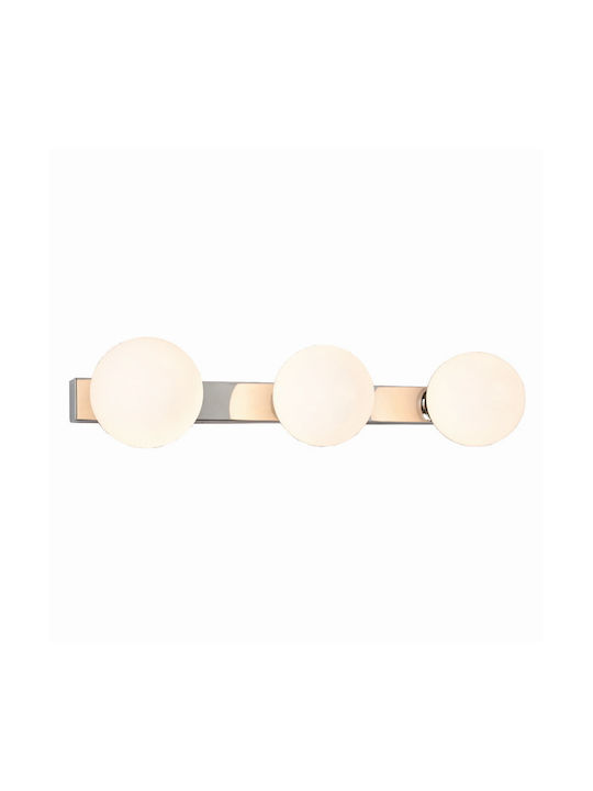 Inlight Modern Wall Lamp with Socket G9 White Chrome Width 46cm